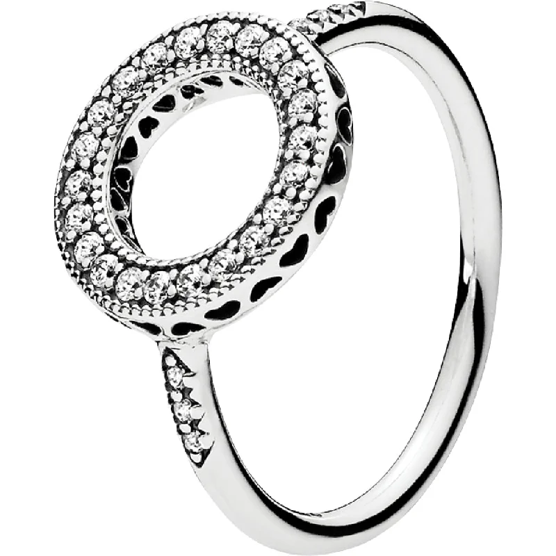 Knuckle - Duster Fashion Rings in Black - Plated Metal with Spike DetailsHearts Of Pandora Halo Silver Feature Ring