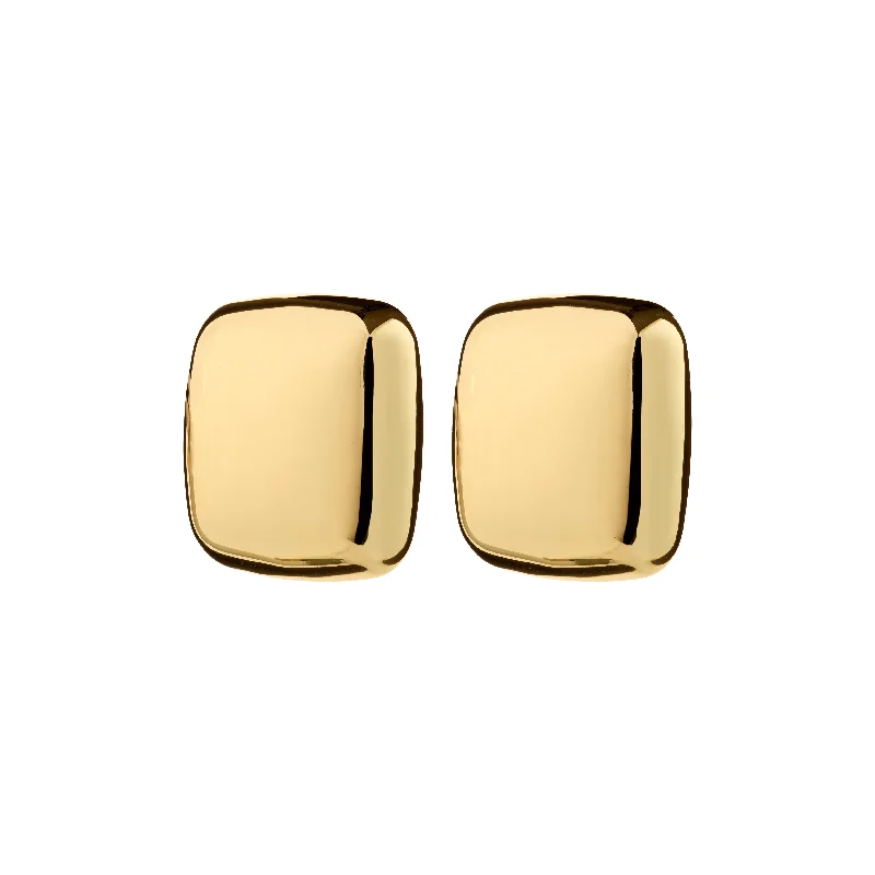 14K Gold Plated Heart - Shaped Stud Earrings for a Romantic and Feminine LookFREJA WEWER x PILGRIM Napoli earrings, gold-plated