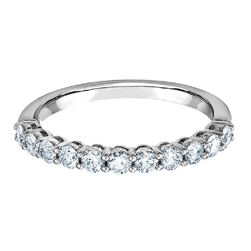 Princess - Cut Women's Diamond Rings in White Gold with a High - Clarity Diamond for a Modern LookCanadian Diamond Half-Eternity Wedding Band