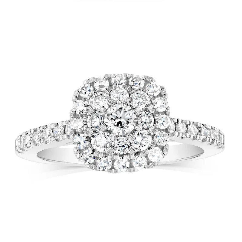 Tennis - Style Women's Diamond Rings with a Continuous Row of Diamonds for a Classic and Versatile LookLuminesce Lab Grown 3/4Carat Diamond Ring in 9ct White Gold