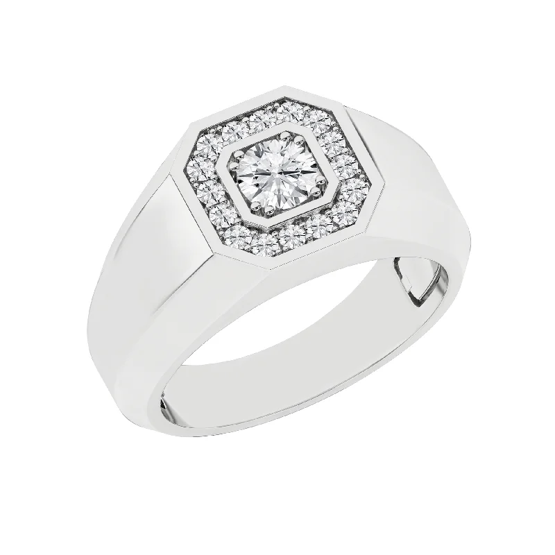 LED - Lit Fashion Rings in Plastic with Color - Changing Effects for a Futuristic Look3/4 Carat Round Lab Grown Diamond 14K Gold Anniversary Ring