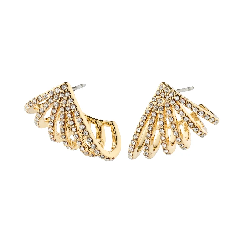 Vintage - Inspired Filigree - Worked Stud Earrings in Gold - Tone for an Antique AestheticPRISCILLA earrings gold-plated