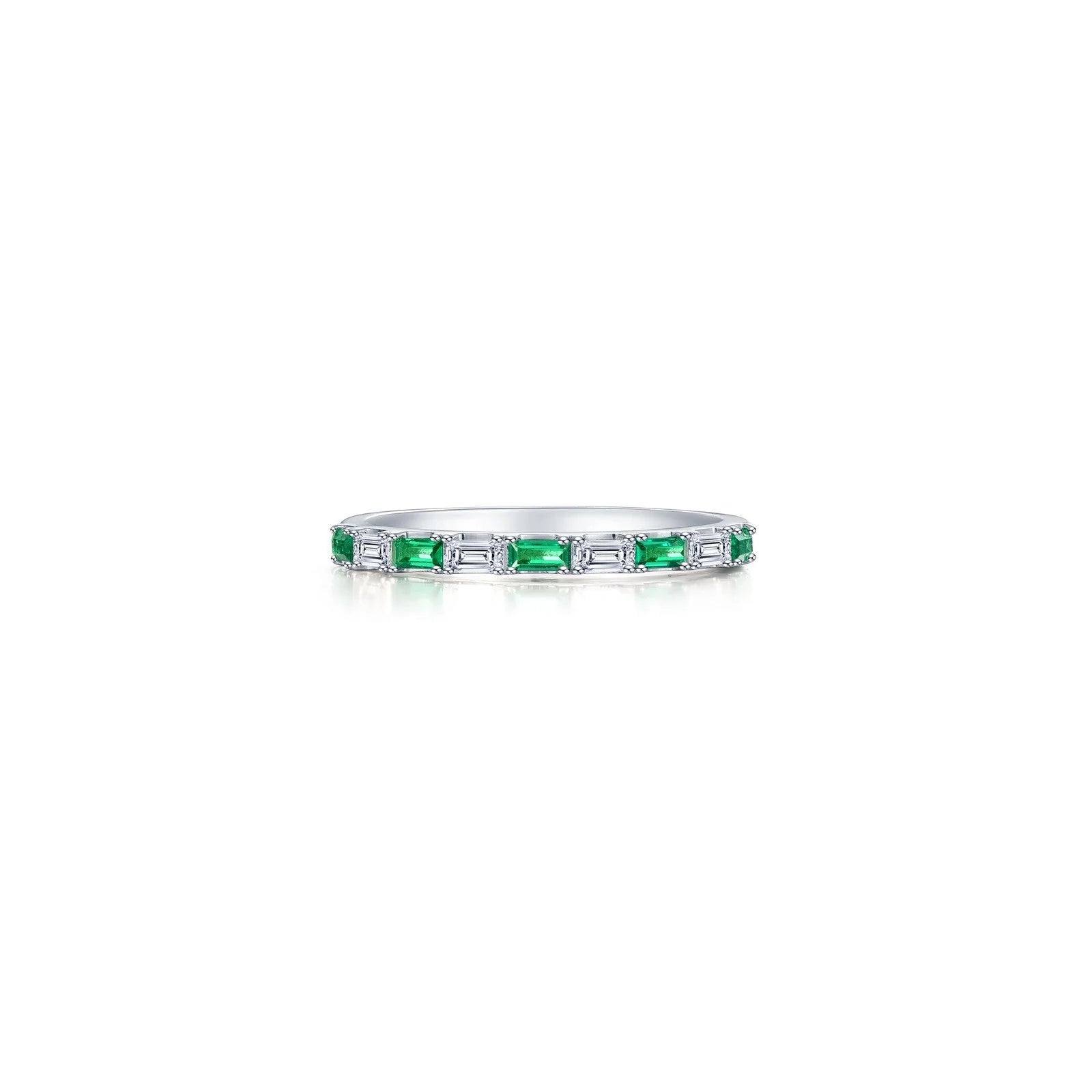 Knuckle - Duster Fashion Rings in Black - Plated Metal with Spike DetailsLafonn Simulated Diamond & Emerald Baguette Half-Eternity Band R0537CEP05