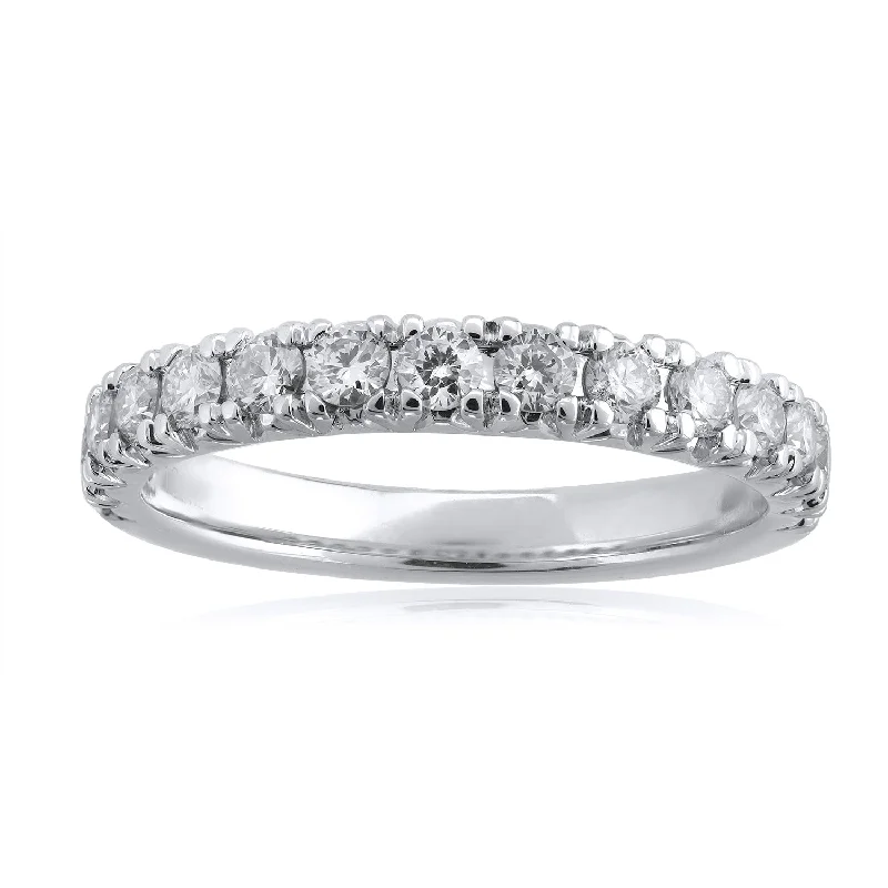 Cushion - Cut Women's Diamond Rings in Platinum with a Soft and Romantic Appearance18K WG Band Diamond Ring-1pc