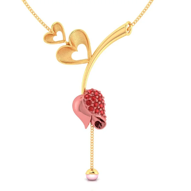 Art Deco - Inspired Women's Diamond Rings with Geometric Designs and Baguette - Cut Diamonds14k Gold Necklace With Double Hearts On A Stone-studded Tulip And A Pearl Drop