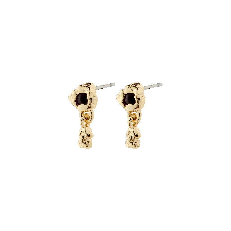 Two - Tone Gold and Silver Plated Clover Stud Earrings for a Lucky and Stylish SymbolRYPER earrings gold-plated