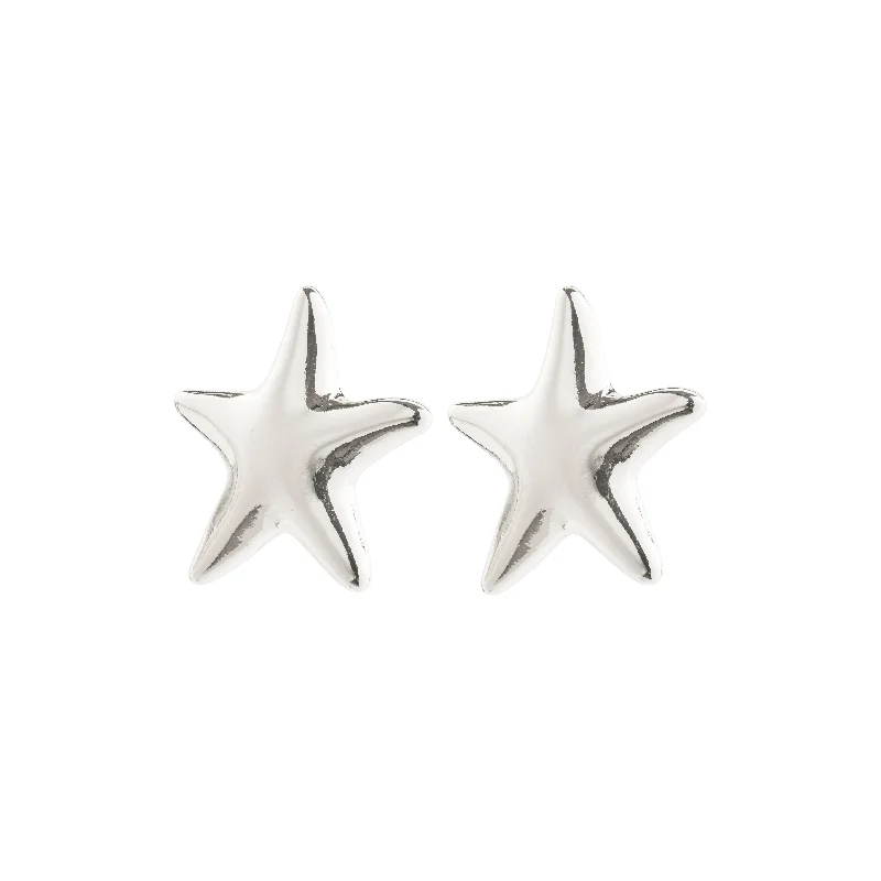 Pearl - Set Minimalist Stud Earrings in White for a Classic and Elegant AppearanceFORCE earrings silver-plated