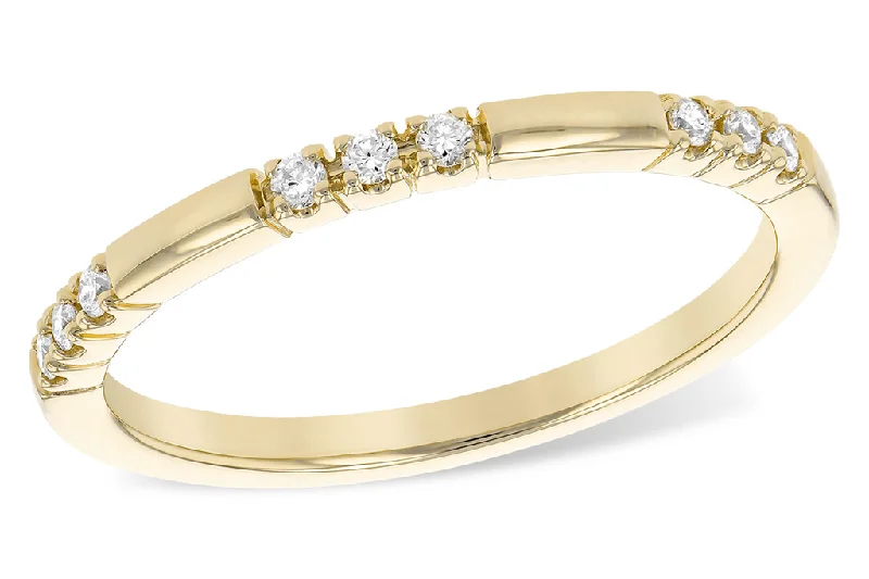 Open - Band Fashion Rings in Sterling Silver with Gemstone Inlays14K Yellow Gold Straight Natural Diamonds Band