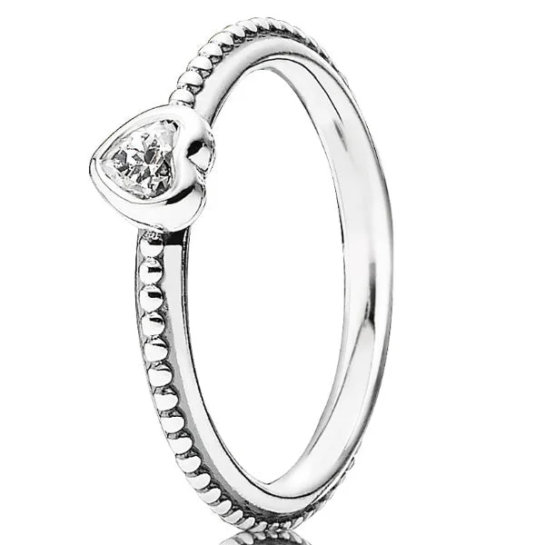 Fashion Rings with Initial Charms in Silver - Plated Metal for a Custom AccessorySilver Feature Ring