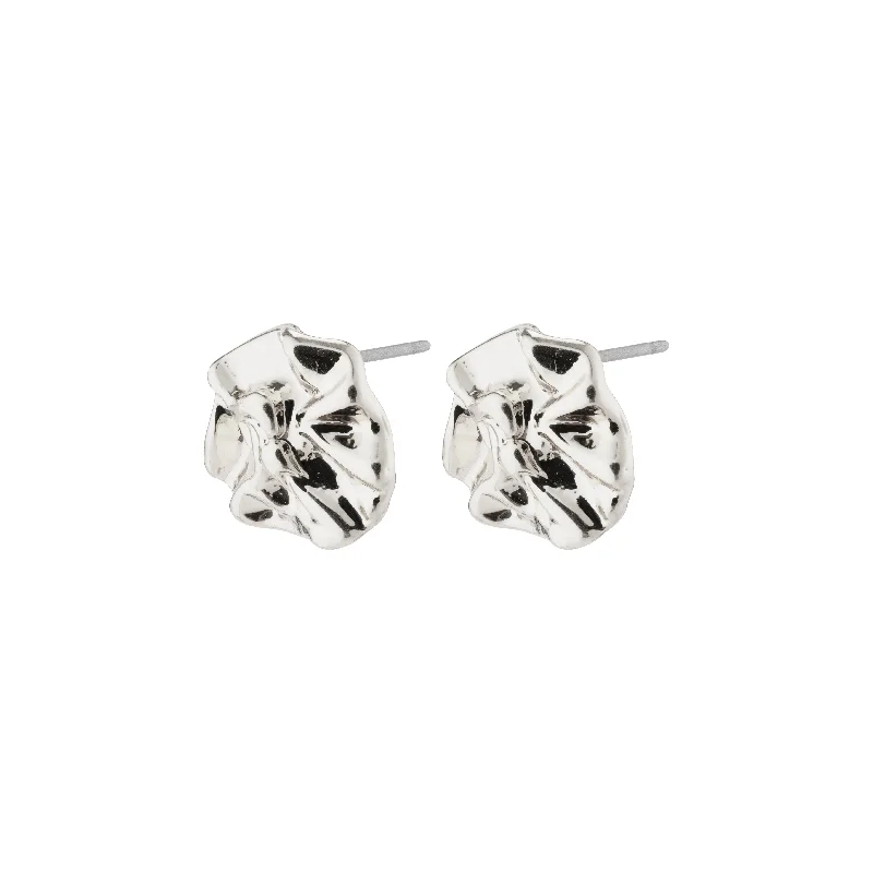 Magnetic - Back Stud Earrings in Black for Easy and Comfortable WearWILLPOWER earrings silver-plated