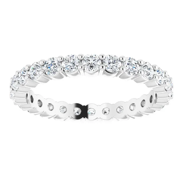 Cluster - Style Women's Diamond Rings with Multiple Small Diamonds Arranged in a Stunning Pattern0.81 ct. Round Diamond Pettite Eternity Band