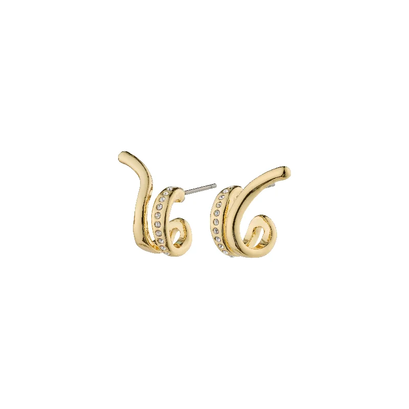 Vintage - Inspired Filigree - Worked Stud Earrings in Gold - Tone for an Antique AestheticNADINE earrings gold-plated