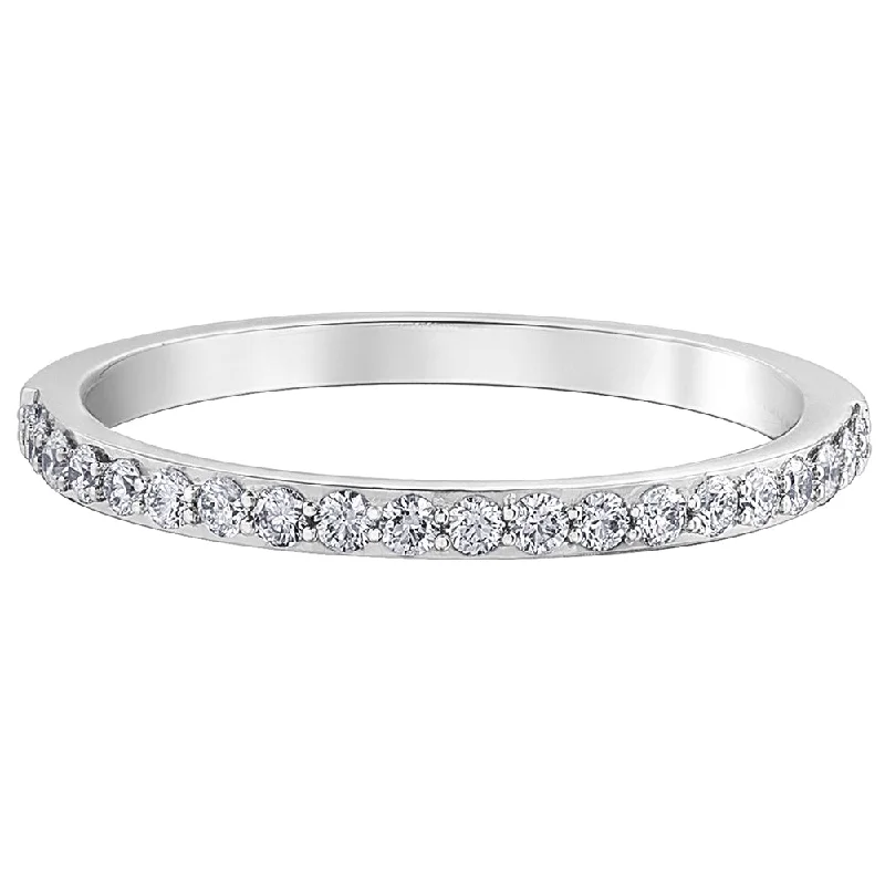 Cushion - Cut Women's Diamond Rings in Platinum with a Soft and Romantic AppearanceHalf-Eternity Canadian Diamond Wedding Band