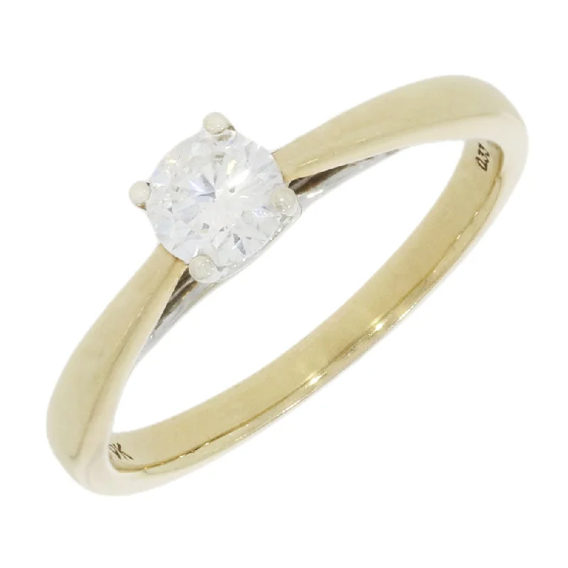 Cluster - Style Women's Diamond Rings with Multiple Small Diamonds Arranged in a Stunning PatternPre Owned Ladies 9ct Yellow Gold Diamond Solitaire Ring