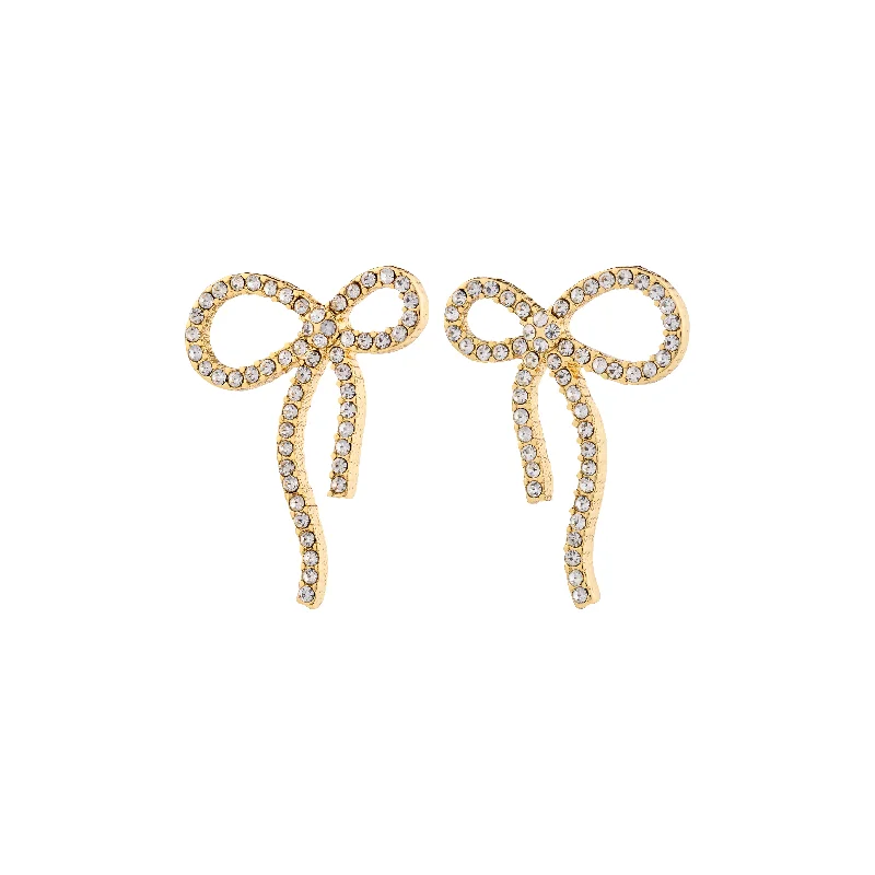 Vintage - Inspired Filigree - Worked Stud Earrings in Gold - Tone for an Antique AestheticJOLANTA earrings gold-plated