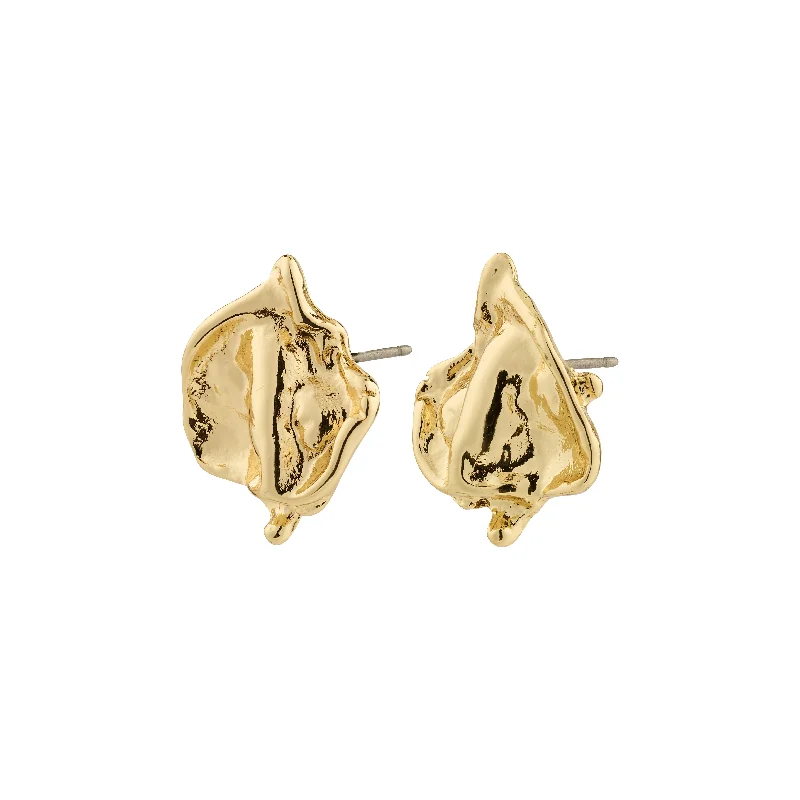 Rainbow - Colored Enameled Butterfly Stud Earrings for a Playful and Colorful StatementLAVENDER earrings gold-plated