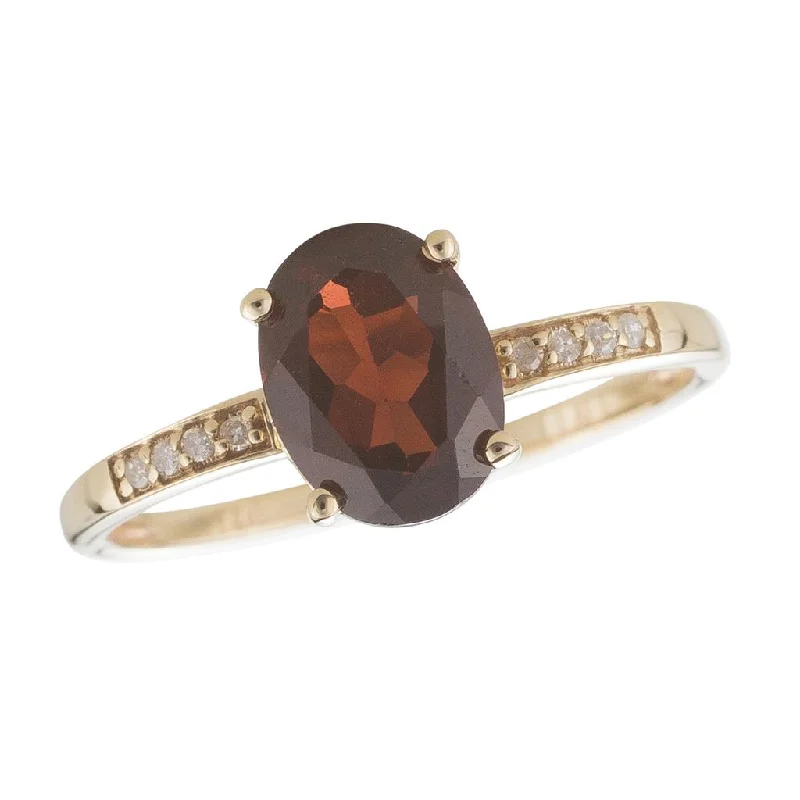 Rhinestone - Embellished Fashion Rings in Silver - Tone Metal for a Glamorous TouchJanuary Birthstone Rings: 14K Yellow Gold Diamond And Garnet Ring