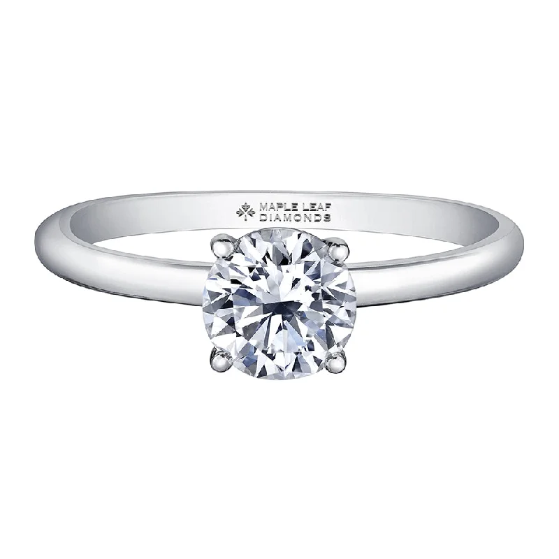 Tennis - Style Women's Diamond Rings with a Continuous Row of Diamonds for a Classic and Versatile LookCanadian Round Diamond Solitaire Engagement Ring