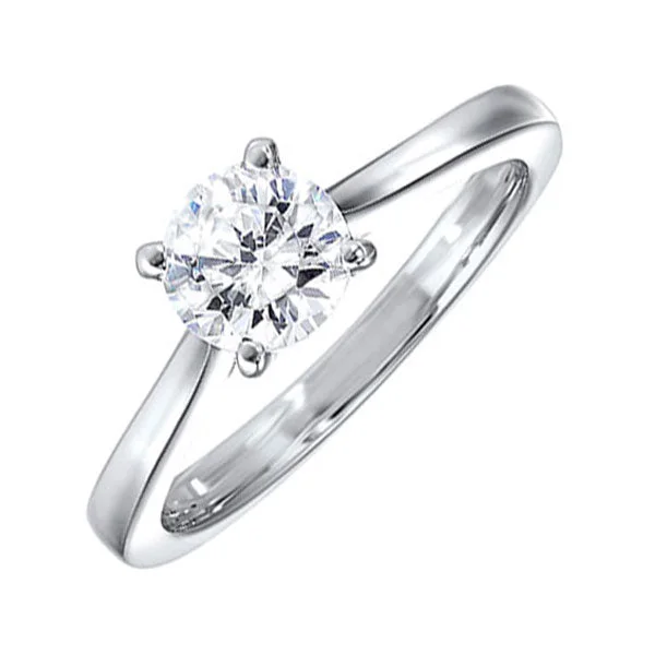 Men's Diamond Engagement Rings with Platinum Band and Halo Setting for a Luxury Proposal14KT WHITE GOLD DIAMOND(1/2CTW) RING