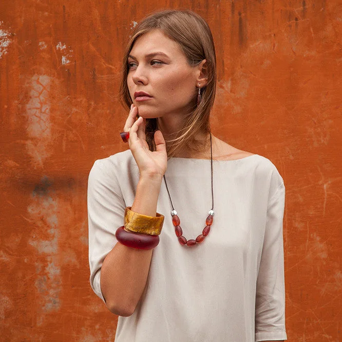 Enamel - Coated Bangles in Vibrant Rainbow Colors for a Playful StyleKyoto Resin Bangle