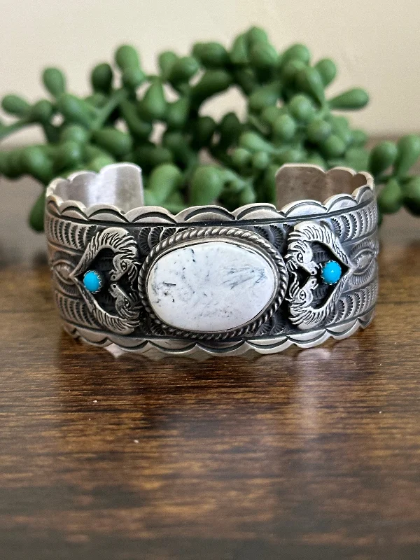 Rhinestone - Embellished Women's Cuff Bracelets in Silver for a Sparkling and Festive LookLeroy James Multi Stone & Sterling Silver Cuff Bracelet