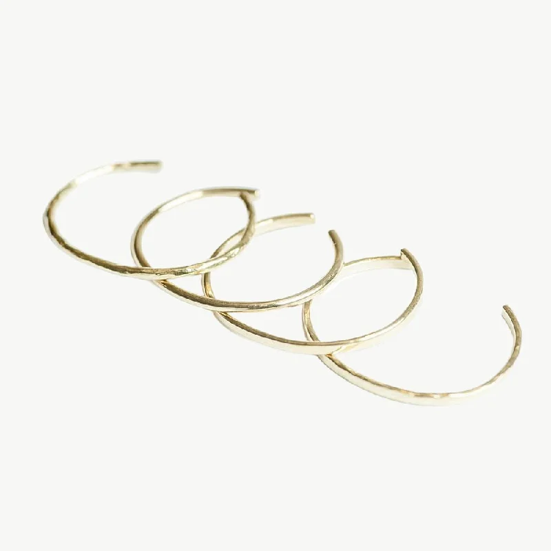 Solid Gold Bangles with Intricate Floral Engravings for a Luxurious LookDelicate Bangle Bracelet Set