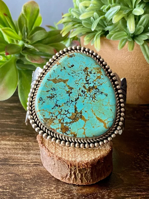 Enamel - Painted Women's Cuff Bracelets in Bold Colors for a Pop of ColorNavajo Made #8 Turquoise & Sterling Silver Cuff Bracelet