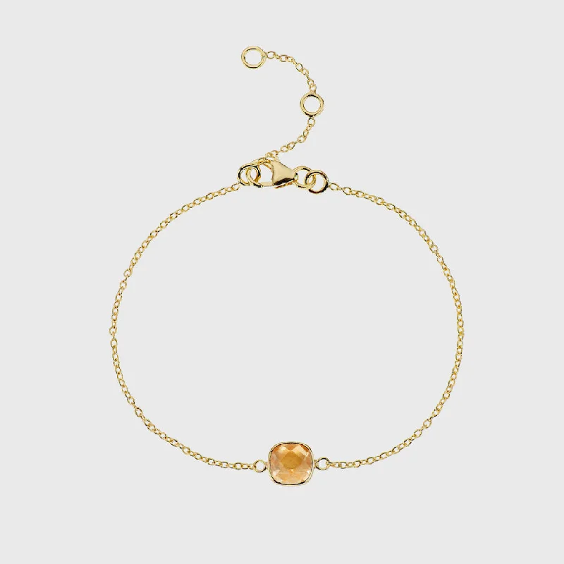 Bangle Sets with Mix - and - Match Patterns for a Versatile AccessoryBrooklyn Citrine & Gold Vermeil Bracelet