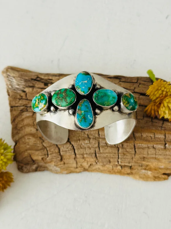 Rhinestone - Embellished Women's Cuff Bracelets in Silver for a Sparkling and Festive LookPaul Livingston Sonoran Mountain Turquoise & Sterling Silver Cuff Bracelet