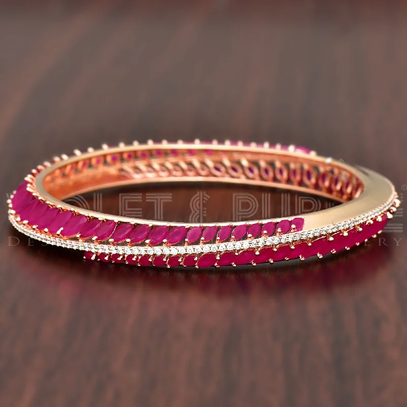 Bangle Bracelets with LED Lights for a Glowing and Trendy AccessoryZirconia Kada Bangle 92658