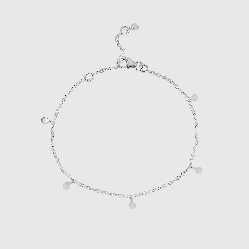 Adjustable Bangle Bracelets with Magnetic Closures for Easy Wear and RemovalFrascati Sterling Silver Multi Disc Bracelet