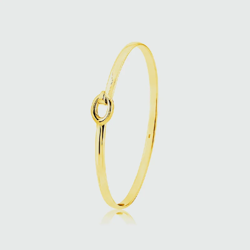 Bangle Bracelets with Adjustable Screw - Closures for a Secure FitLedbury Gold Vermeil Hook Bangle