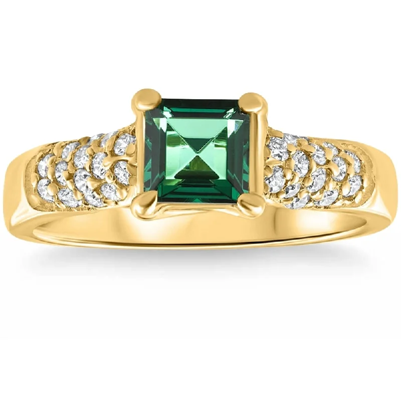 Men's Carbon Fiber - Inlaid Wedding Bands in Stainless Steel for a High - Tech and Stylish Design3/4Ct Peart Shape Emerald Diamond Ring Gold Lab Grown