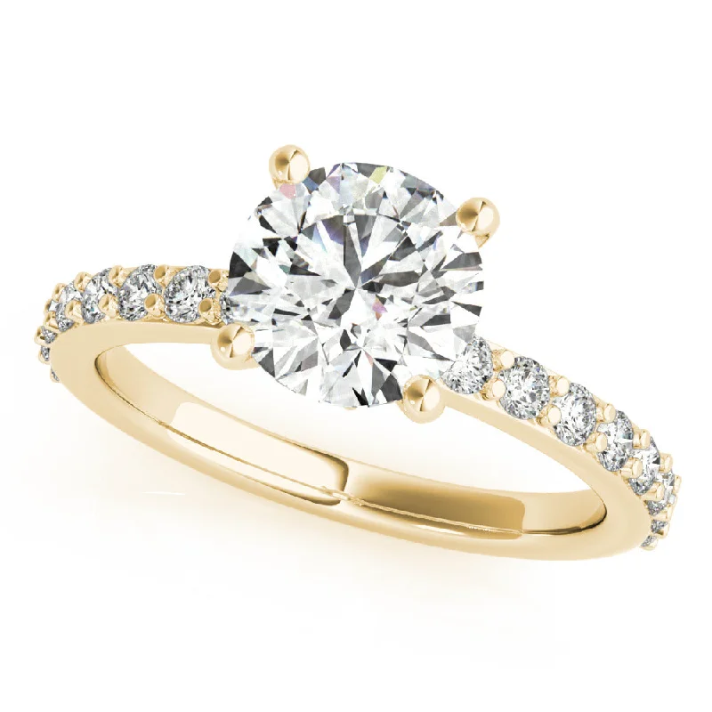 Signature - Design Engagement Rings with a Brand - Exclusive Pattern and Premium DiamondsAllegra Round Diamond Bridge Engagement Ring Setting