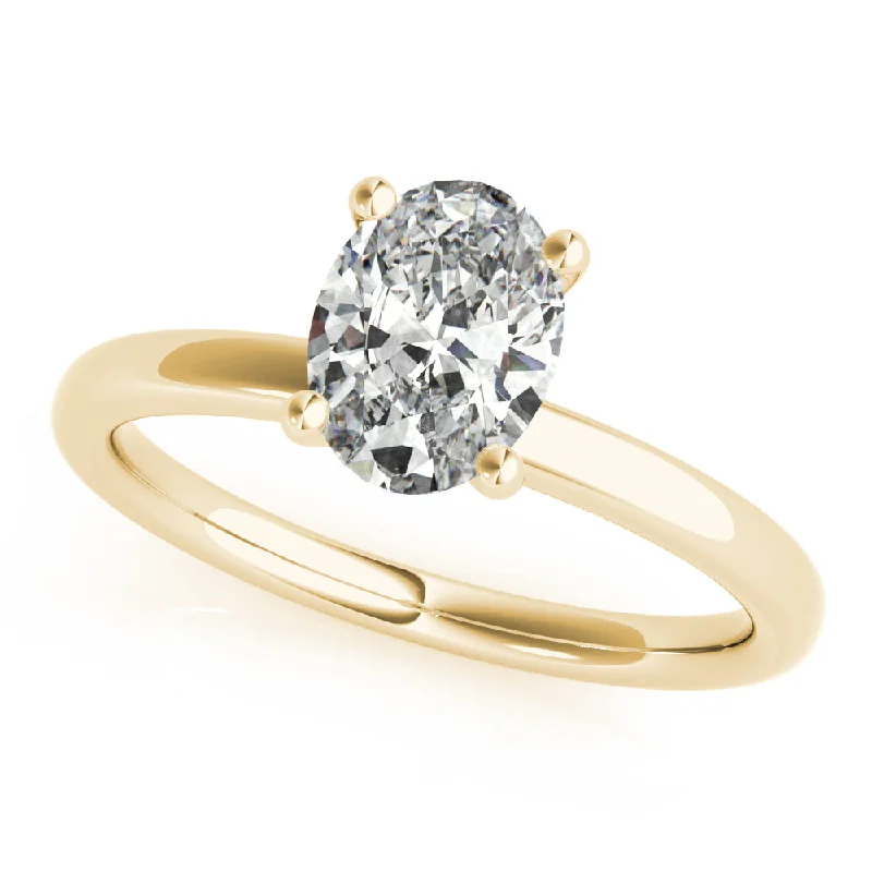 Heart - Shaped Engagement Rings in 14K Pink Gold for a Romantic ProposalAmira Oval Diamond Engagement Ring Setting