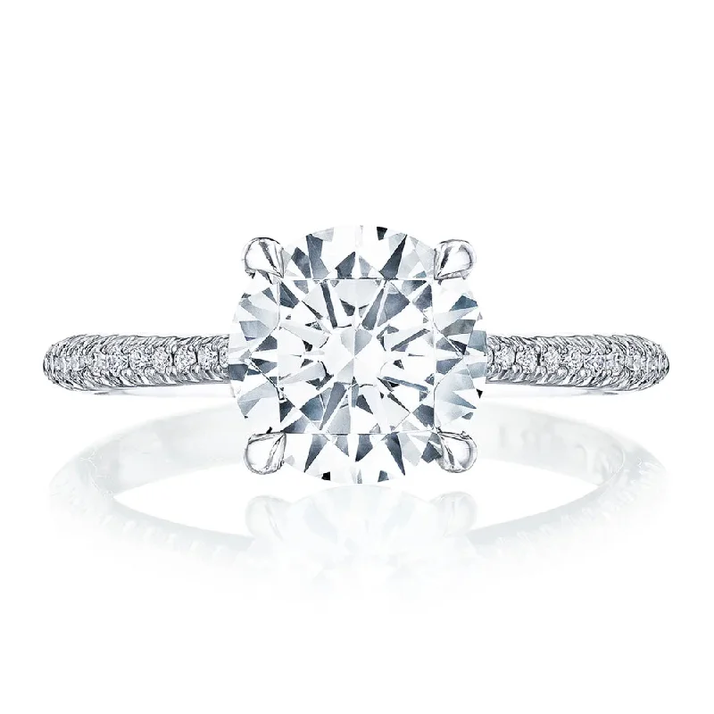 Solitaire Engagement Rings with a High - Clarity Round Diamond and Tapered BandTacori Founder's Collection Round Solitaire Engagement Ring