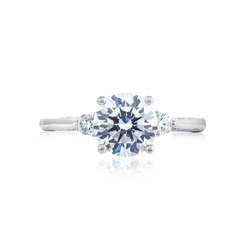 Marquise Cut Engagement Rings with a Channel - Set Diamond BandTacori Simply Tacori Round 3-Stone Engagement Ring