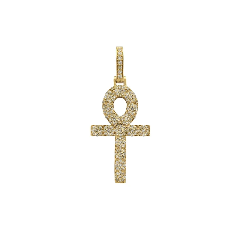 Zodiac Sign Pendant Necklace in Rose Gold for Astrology EnthusiastsDiamond Ankh Pendant (10K)