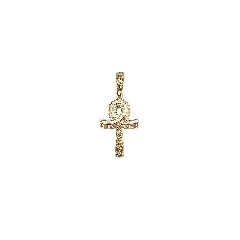 Laser - Cut Woodland Scene Pendant for Nature EnthusiastsDiamond Ankh Pendant (14K)