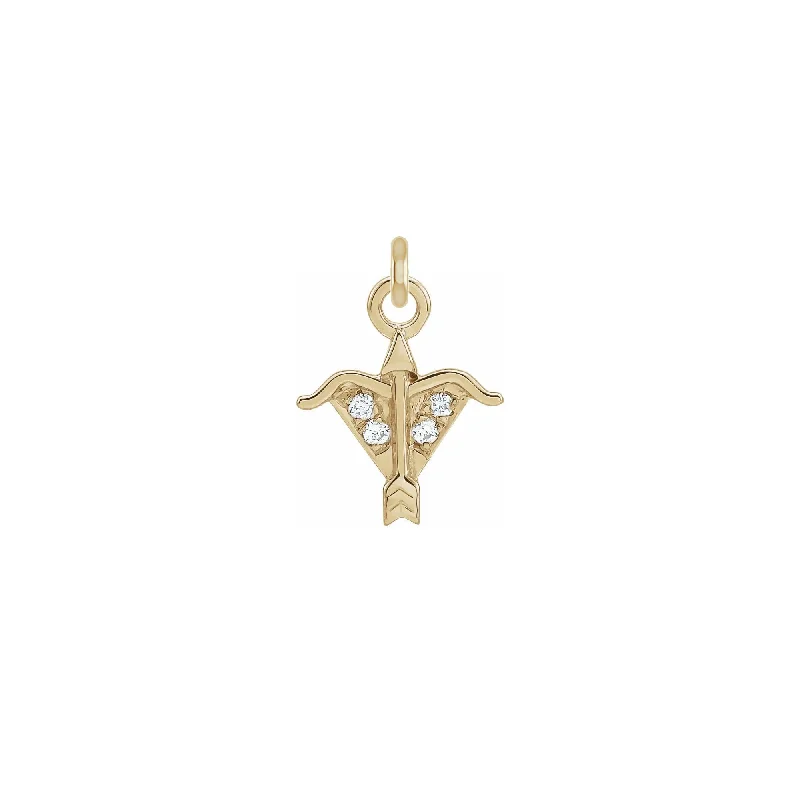 Laser - Cut Woodland Scene Pendant for Nature EnthusiastsDiamond Sagittarius Zodiac Pendant (14K)