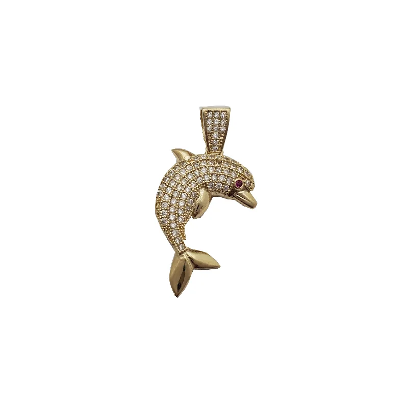 Pearl - Embellished Floral Pendant for a Feminine and Romantic LookIced-Out Dolphin Pendant (14K)