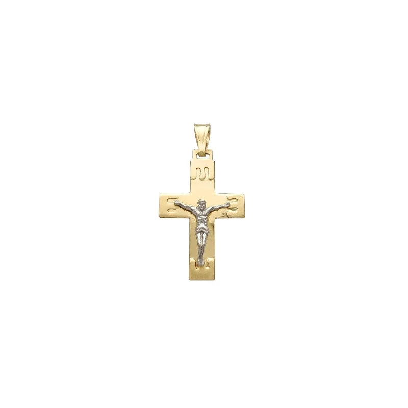 Glow - in - the - Dark Starry Sky Pendant for Nighttime AdventuresDripping Textured Crucifix Pendant (14K)