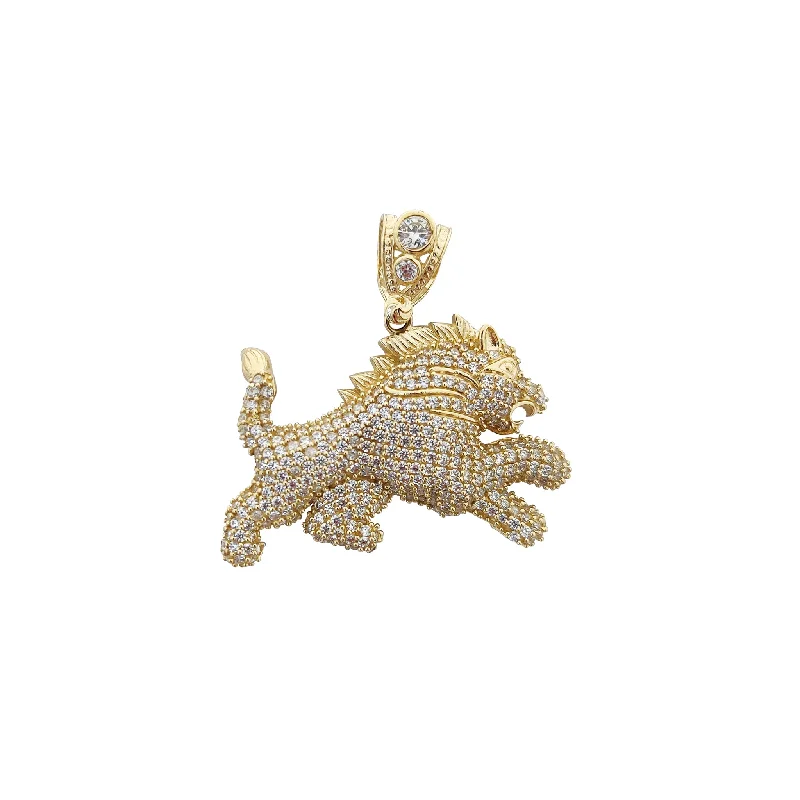 Water - Resistant Stainless Steel Diving - Themed Pendant for DiversIced-Out Qilin Pendant (14K)