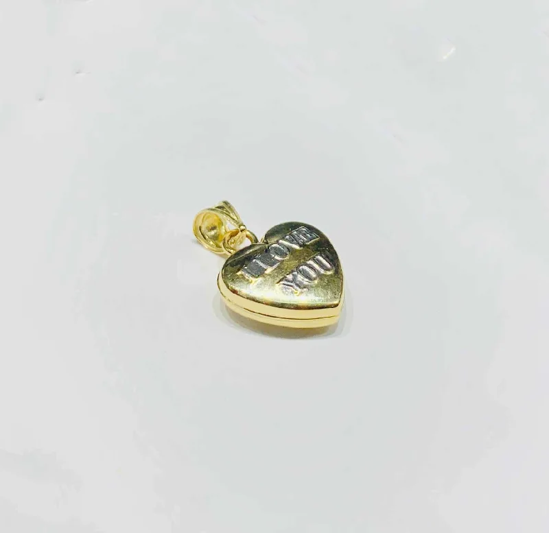 Customized Birthstone Pendant with Engraved Name for a Personalized TouchLittle Heart Pendant (14K).