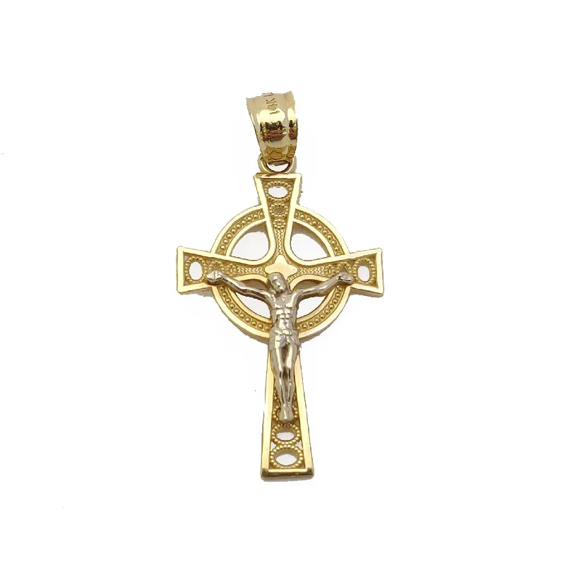 Antique - Brass - Finished Compass Pendant for Travelers and ExplorersRadiant Jesus Crucifix Pendant (14K).