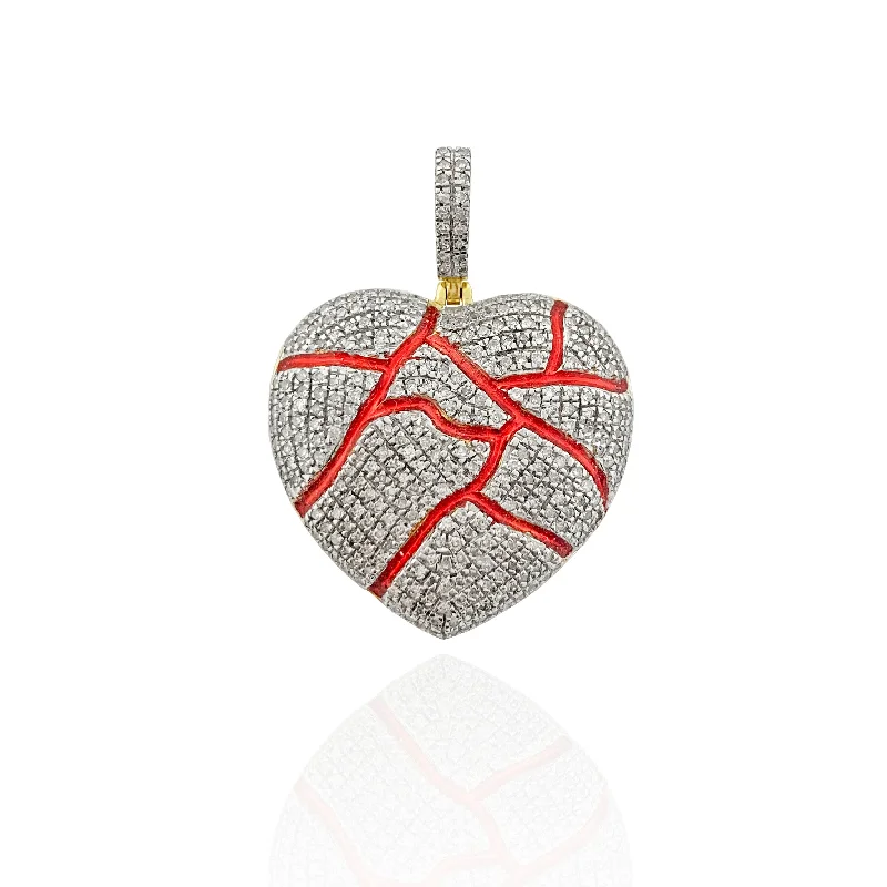 3D - Printed Owl Pendant Necklace in Recycled Plastic for Eco - Conscious FashionistasRed Veins Diamond Heart Pendant (10K)