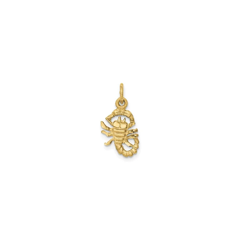 3D - Printed Polymer Clay Animal - Print Pendant for a Fun and Quirky AccessorySatin Scorpion Pendant (14K)