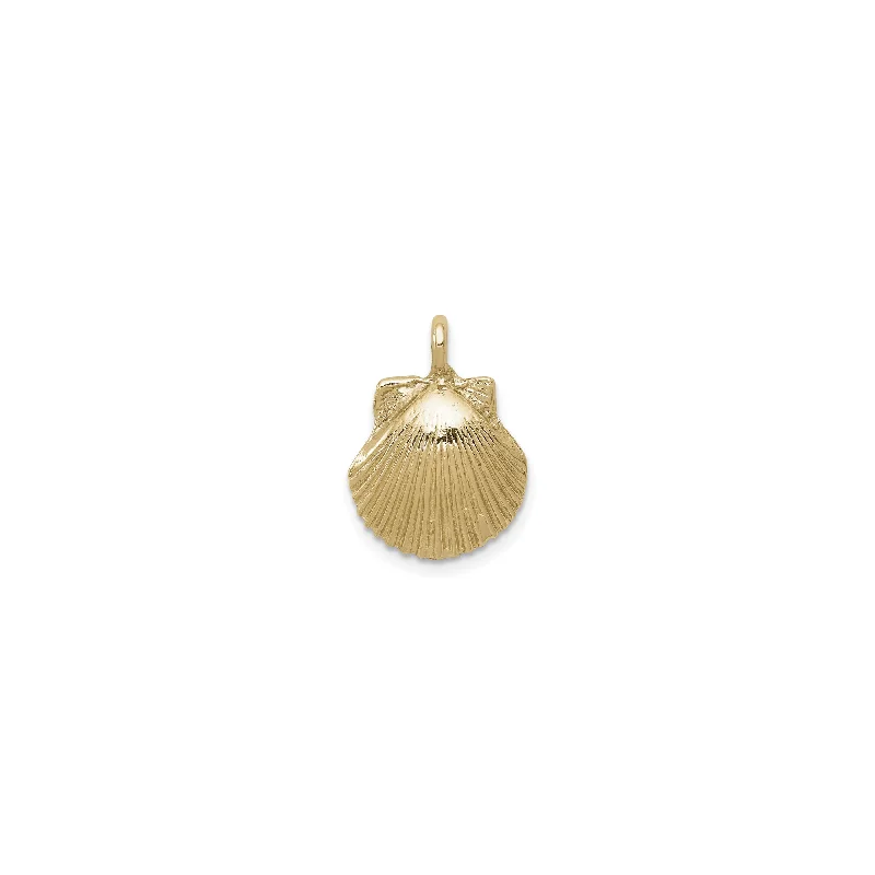 Laser - Cut Woodland Scene Pendant for Nature EnthusiastsSea Shell Pendant (14K)