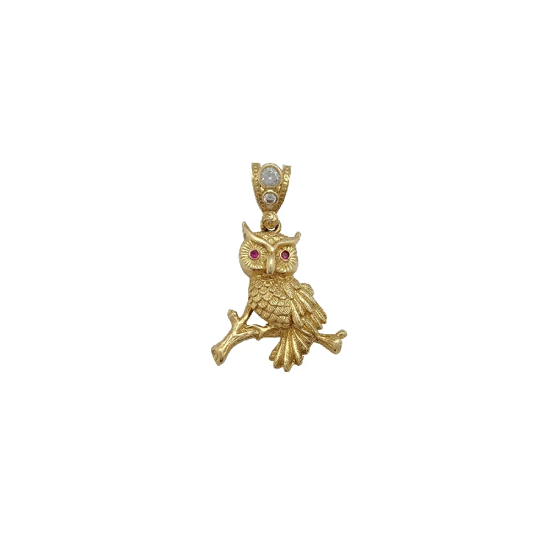 Water - Resistant Stainless Steel Diving - Themed Pendant for DiversStone-set Owl Pendant (14K)