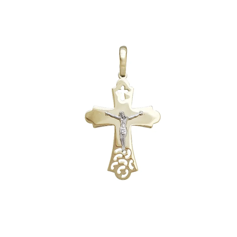 3D - Printed Polymer Clay Animal - Print Pendant for a Fun and Quirky AccessoryTwo Tone Crucifix Pendant (14K)